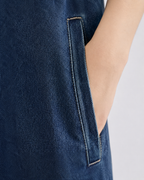 Salopette Denim Brodée Rétro