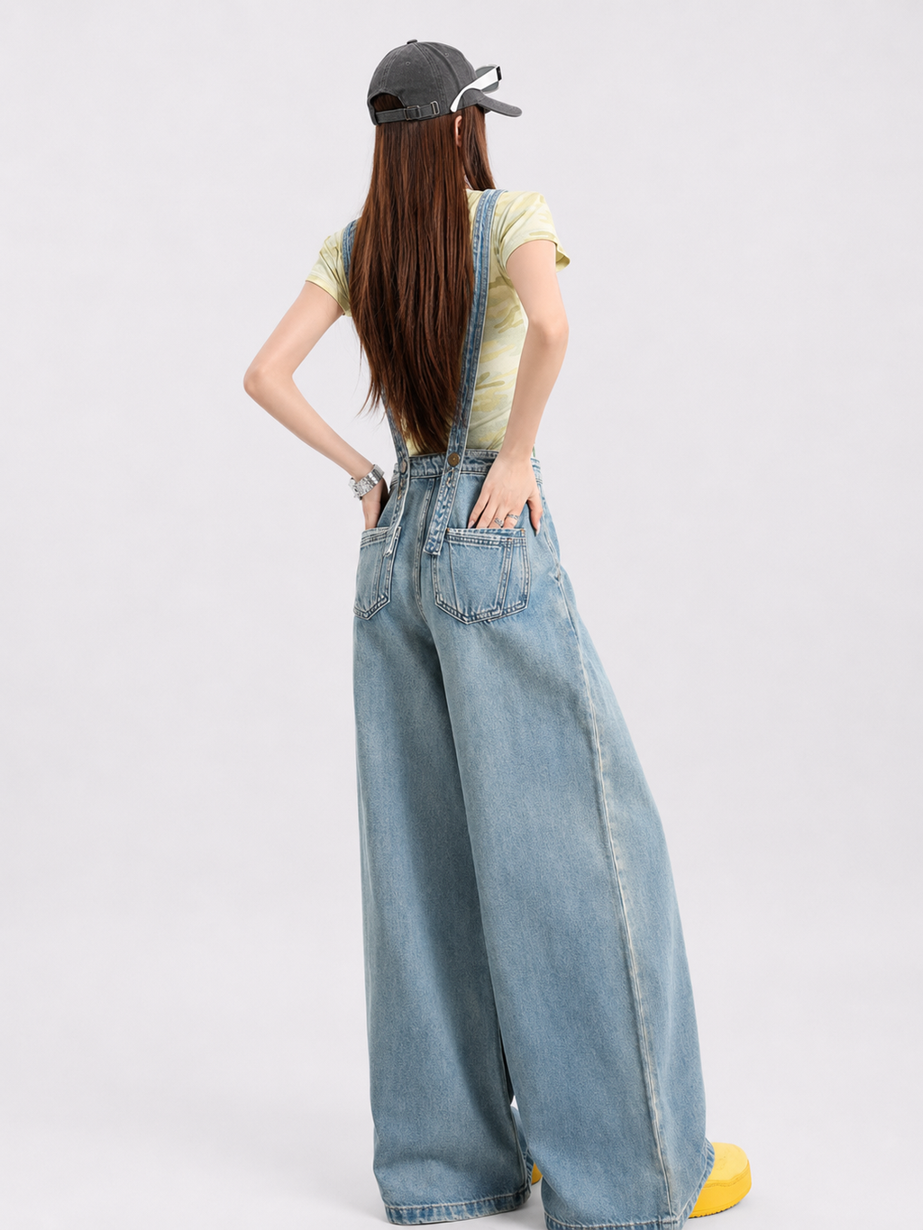 Salopette Pantalon large en denim