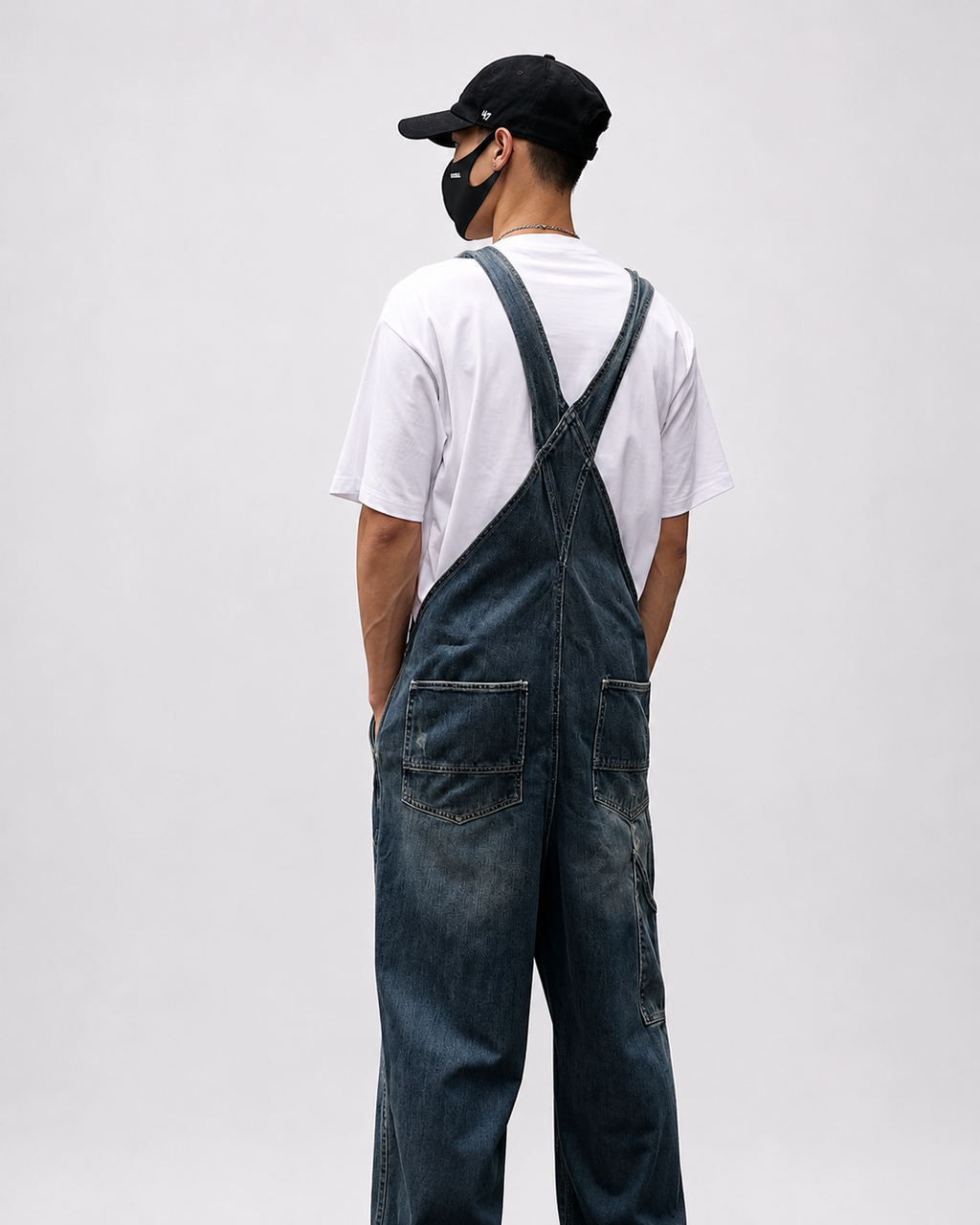 Salopette Denim Trouée Streetwear