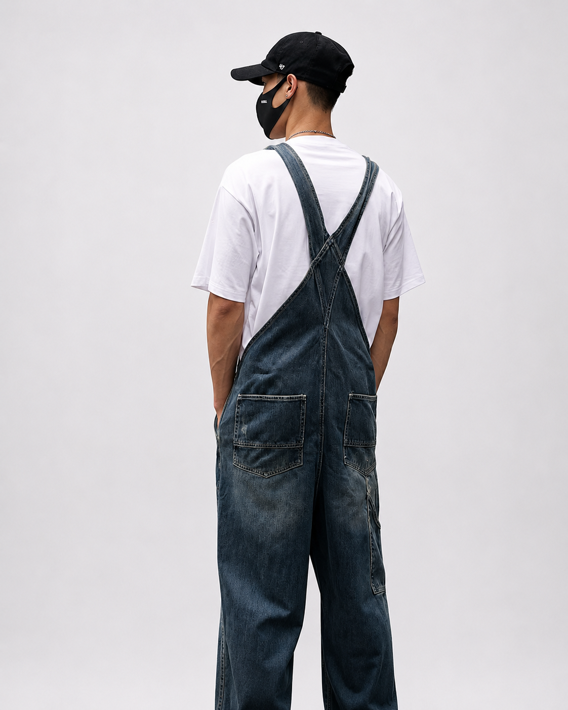 Salopette Denim Trouée Streetwear