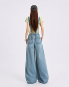 Salopette Pantalon large en denim