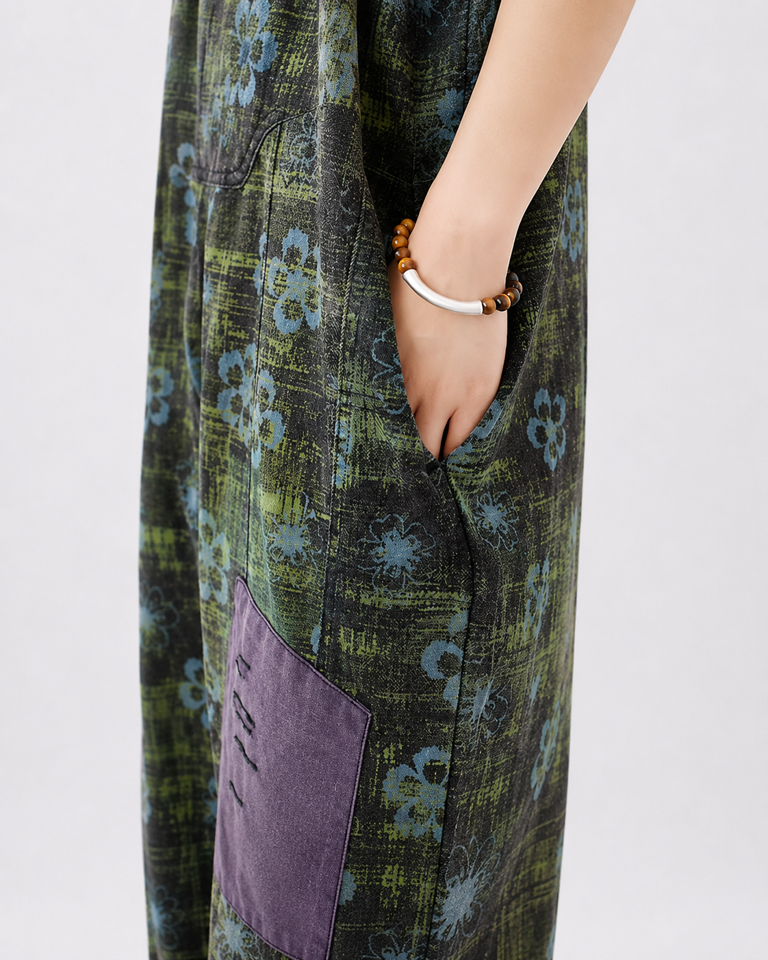 Salopette Denim Imprimé Loose