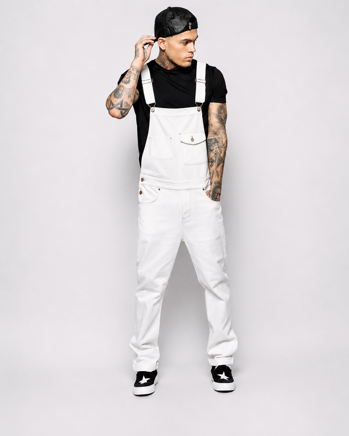 Salopette jean streetwear homme