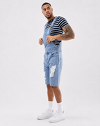 Salopette Short en Denim Souple