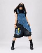 Salopette Short Cargo Patchwork