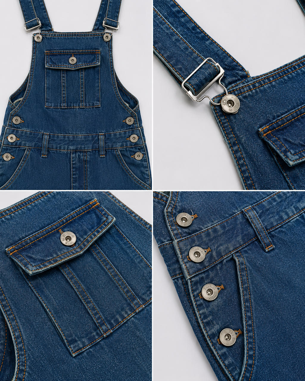 Salopette Streetwear Workwear Coupe Loose