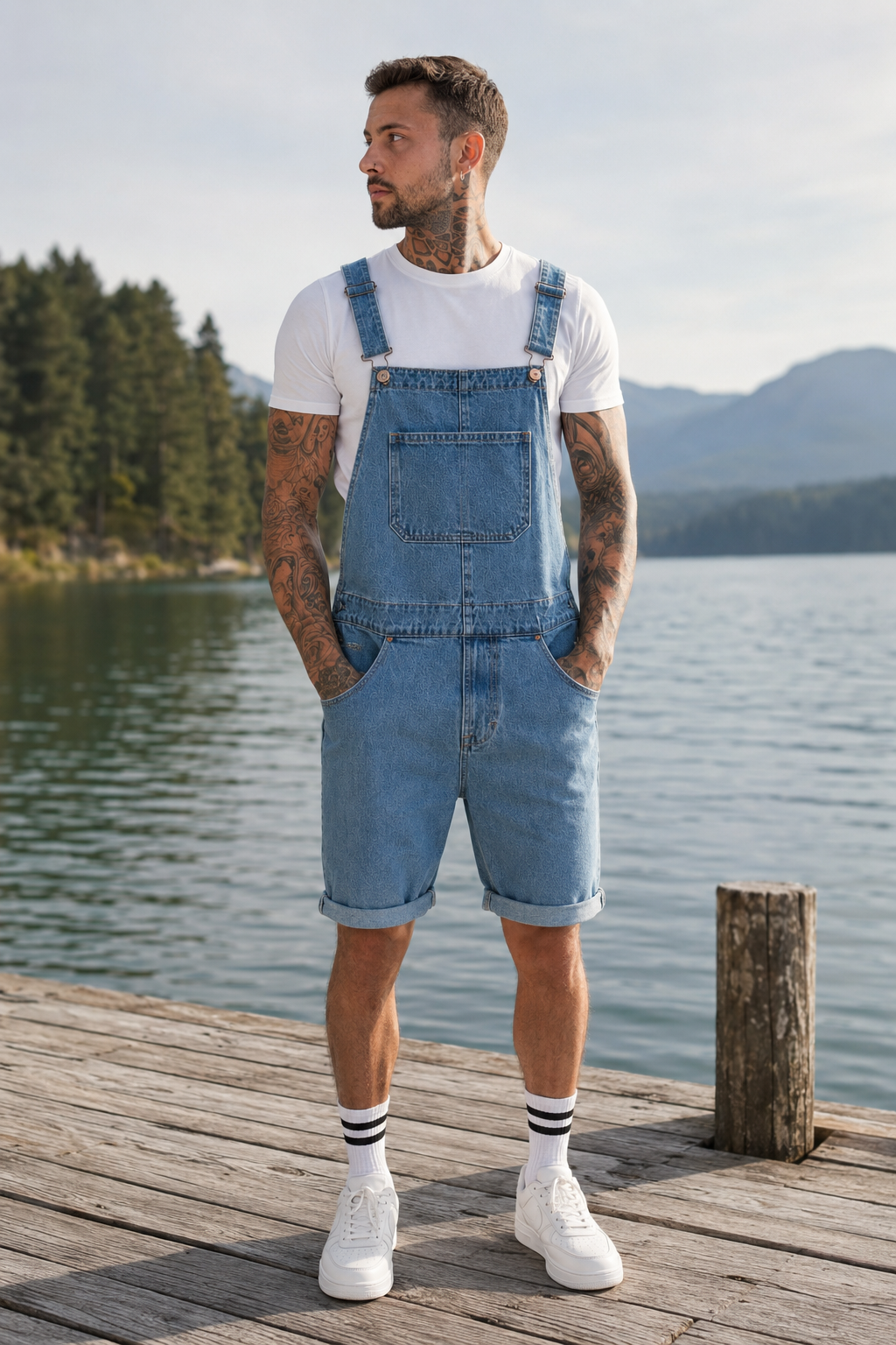 Salopette Courte Homme Moderne