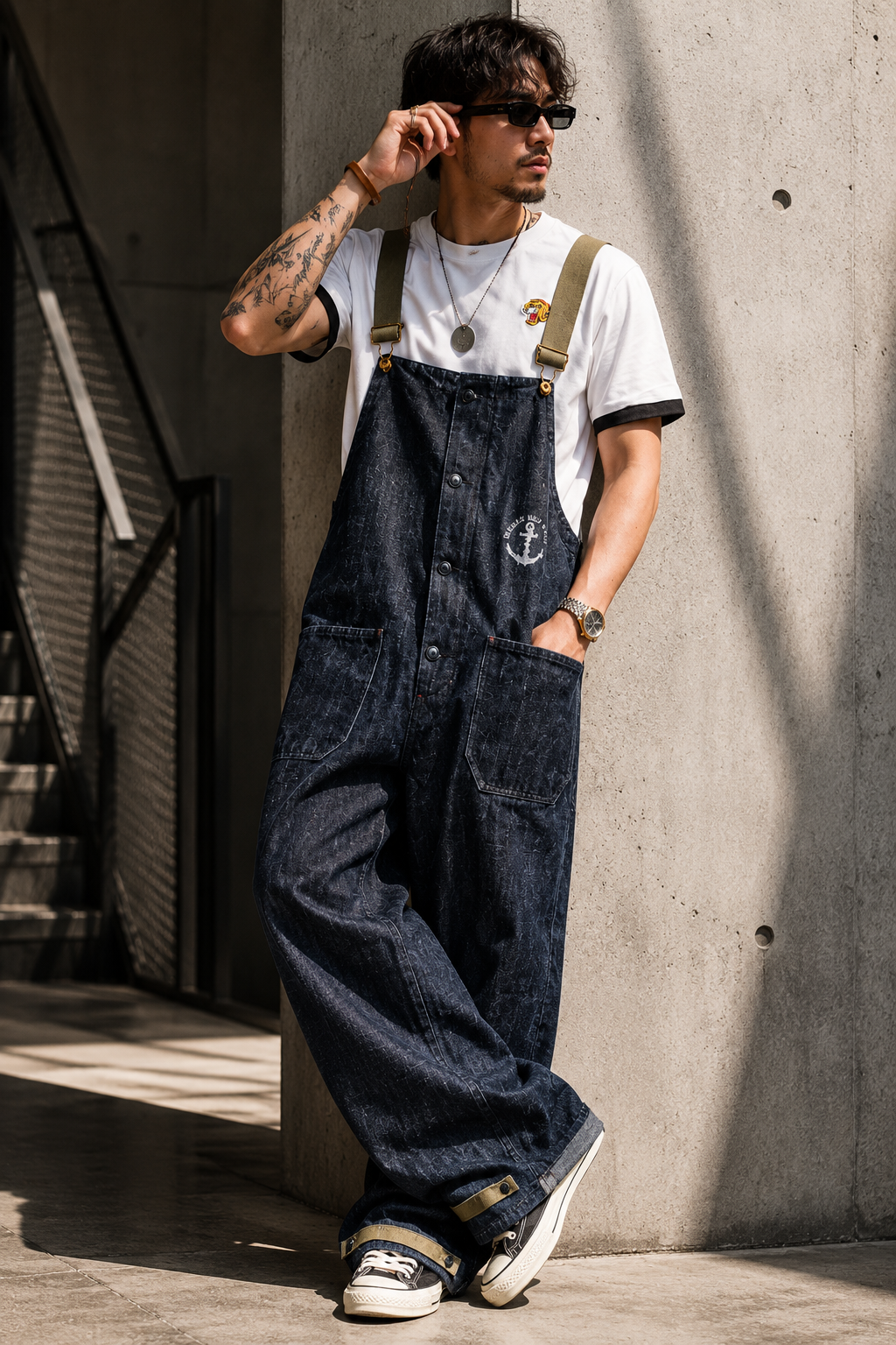 Salopette Denim Pont Militaire