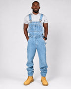 Salopette Denim Cargo Bleu
