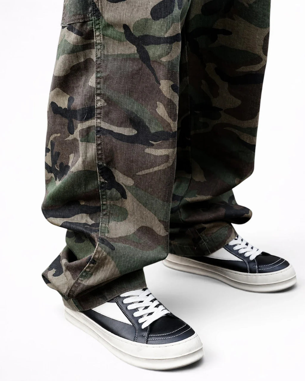 Salopette en Coton Camouflage Utilitaire