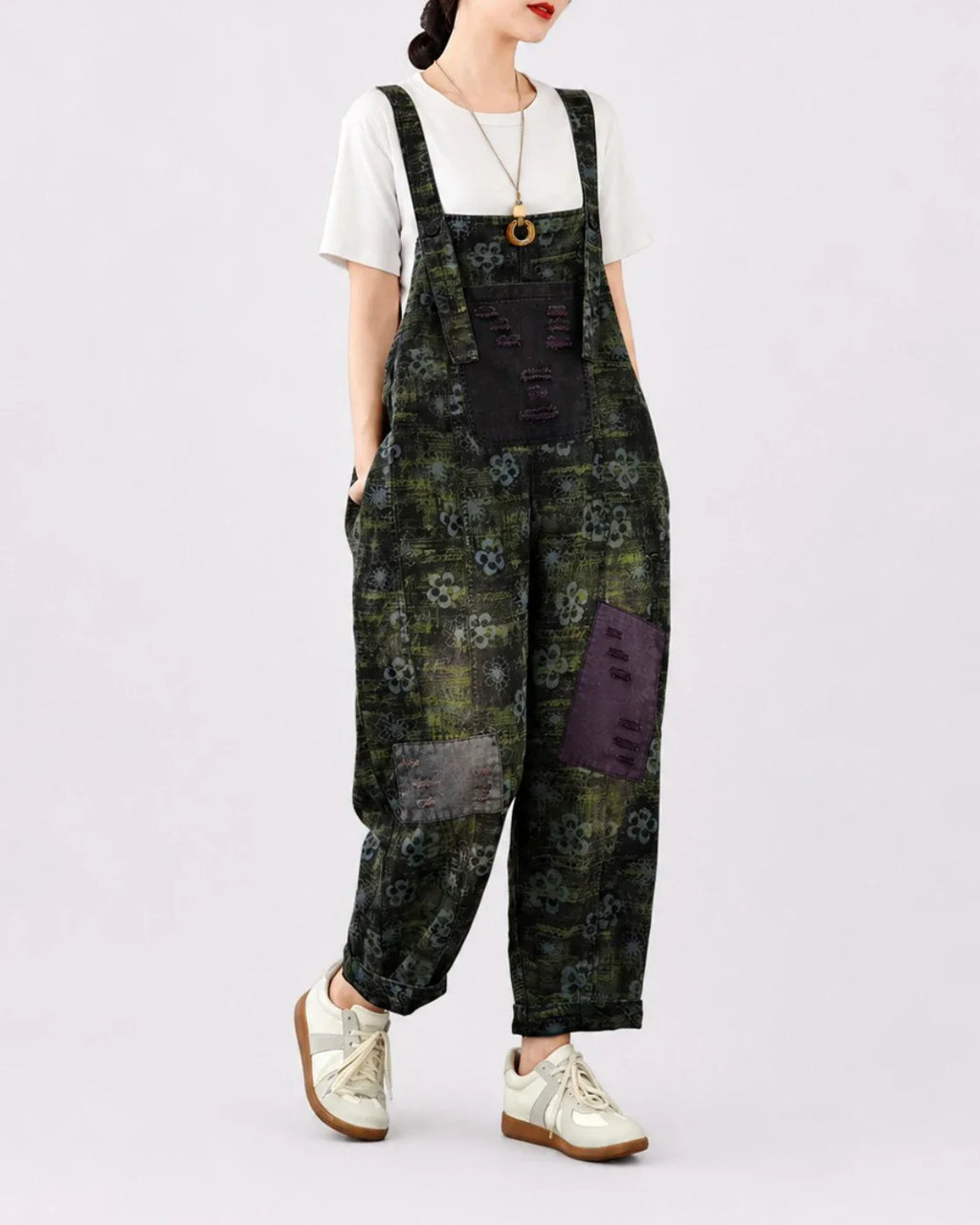 Salopette Denim Imprimé Loose