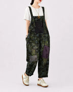 Salopette Denim Imprimé Loose
