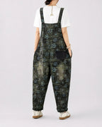 Salopette Denim Imprimé Loose
