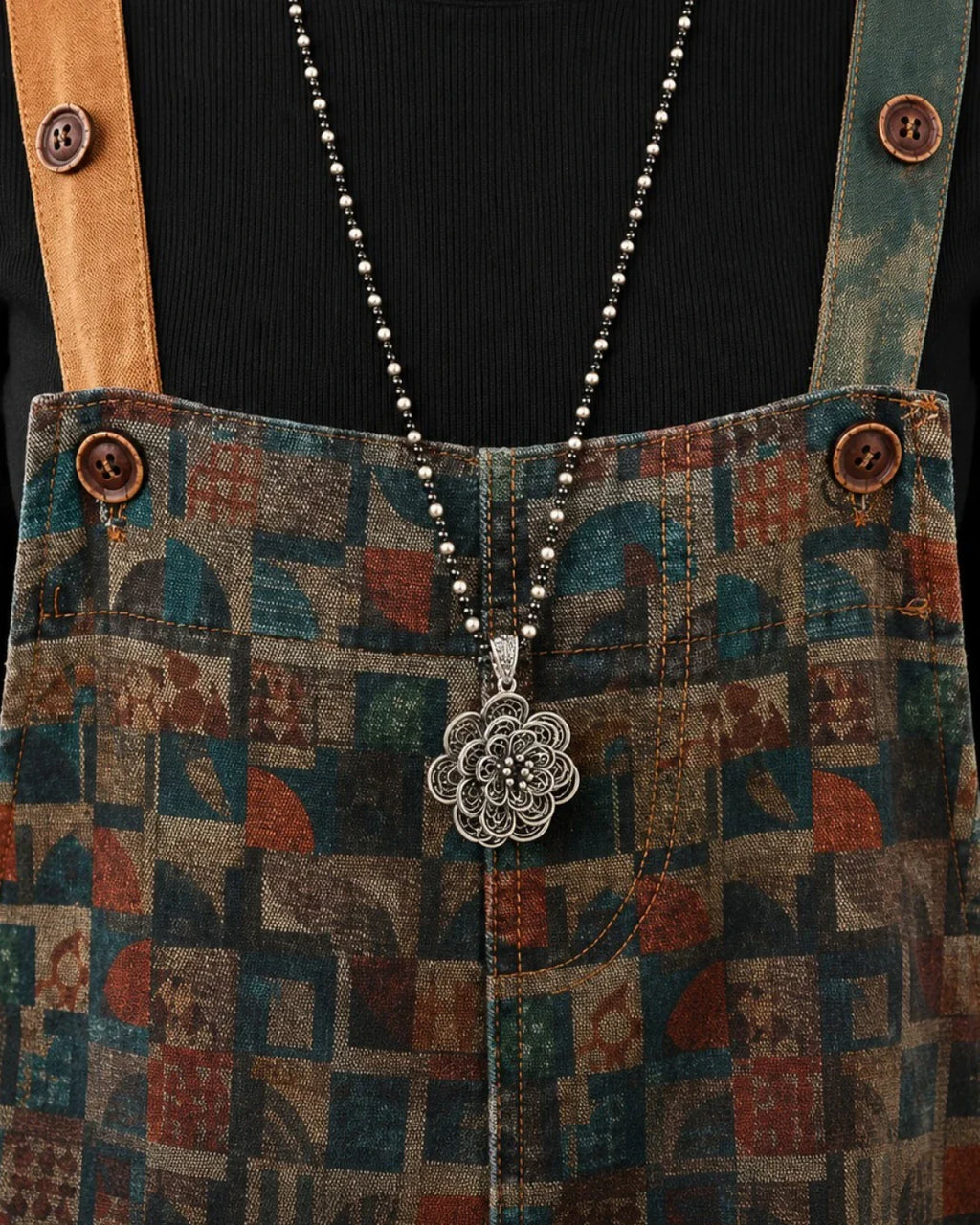 Salopette Patchwork Oversize Vintage